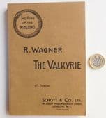 The Valkyrie Wagner opera The Ring of the Niblung Nibelungen English Schott book